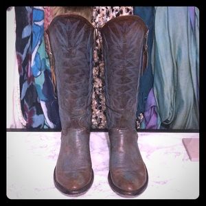 Old Gringo Razz 8.5 cowboy boots blue distressing
